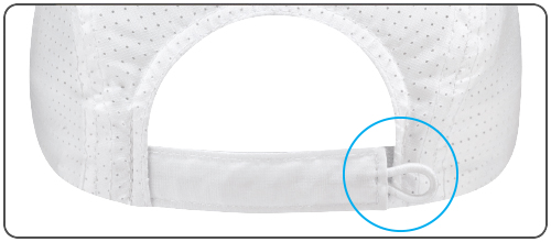 Self Cloth Back Strap with Velcro Closure and Elastic Loop